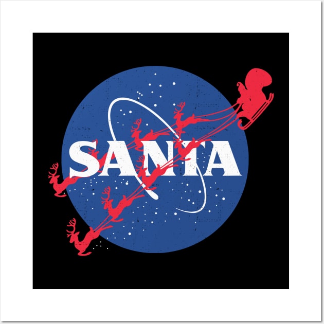 NASA Santa logo Wall Art by BodinStreet